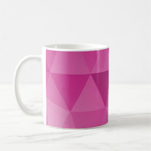 Abstract Triangles Seamless Pattern - Pink Version Coffee Mug
