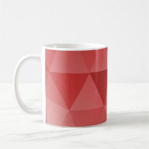 Abstract Triangles Seamless Pattern - Red Version Coffee Mug