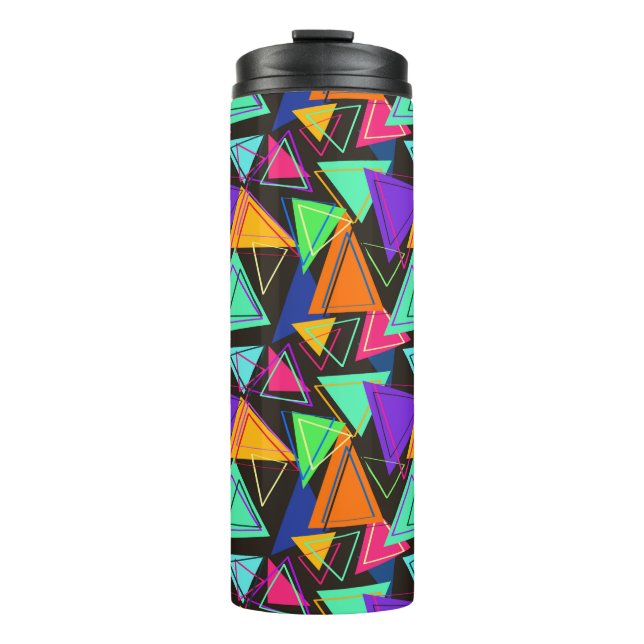Abstract Triangles  Thermal Tumbler (Front)