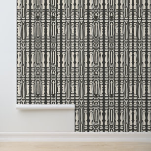 Abstract Tribal Geometric Pattern Design Wallpaper