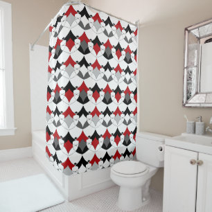 Abstract tribal ornament . shower curtain