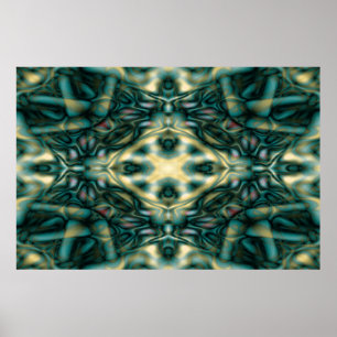 Abstract tribal pattern poster