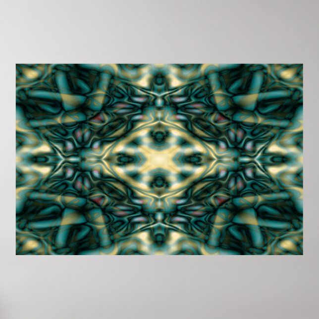 Abstract tribal pattern poster (Front)
