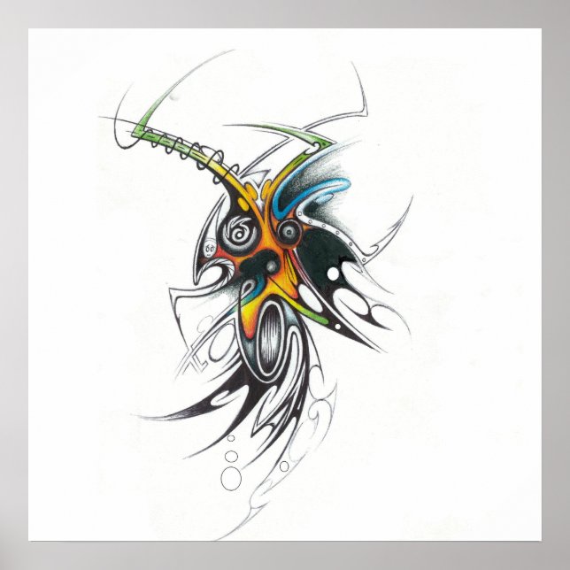 Abstract tribal poster (Front)