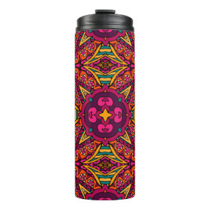 Abstract Tribal vintage ethnic seamless pattern or Thermal Tumbler