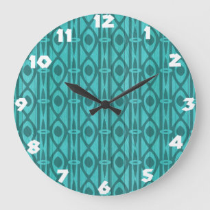 Abstract Tribal Wall Clock