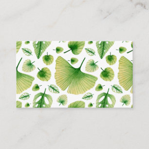 Abstract Tropical Art Business Card