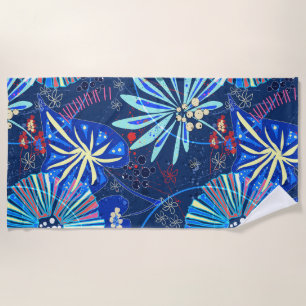 Abstract  tropical beach towel