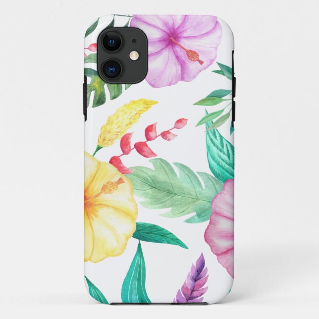 Abstract Tropical Case-Mate iPhone Case (Back)