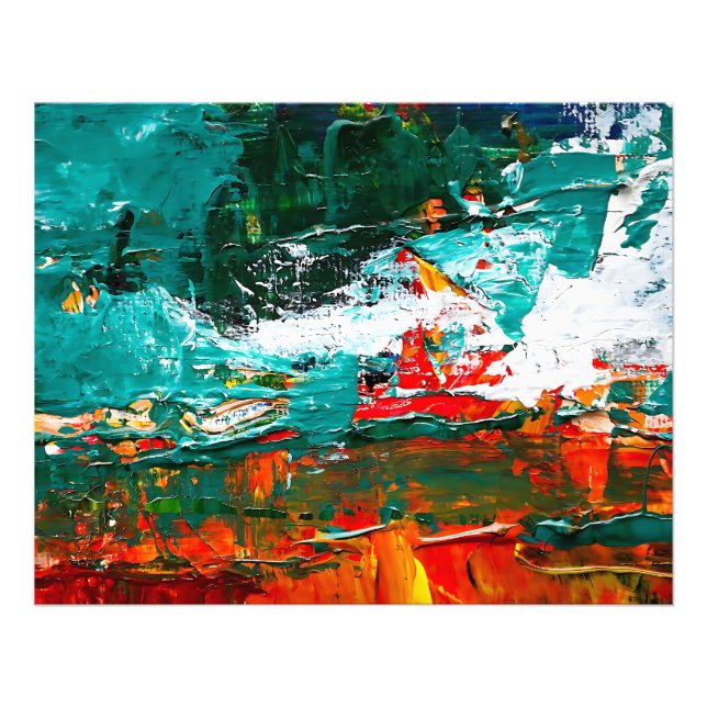 Abstract Tropical Collision Photo Print (Front)