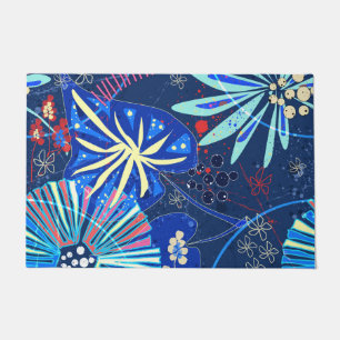 Abstract tropical doormat