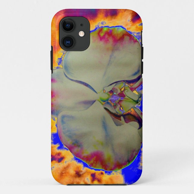 Abstract tropical floral painting colourful orchid Case-Mate iPhone case (Back)