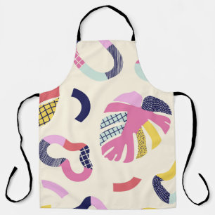 Abstract tropical forms seamless pattern,backgroun apron