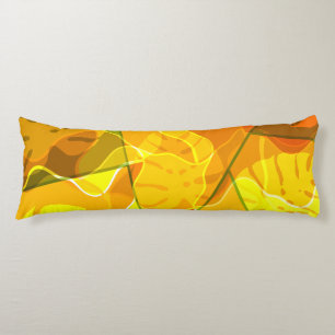 ABSTRACT TROPICAL LEAVES BODY CUSHION