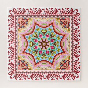 Abstract Tropical Leaves Diverse Pattern Jigsaw Puzzle