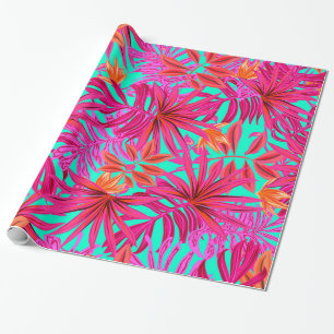 Abstract Tropical leaves Garden Elegant Floral  Wrapping Paper