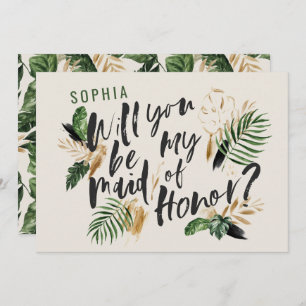 Abstract tropical Maid of Honour