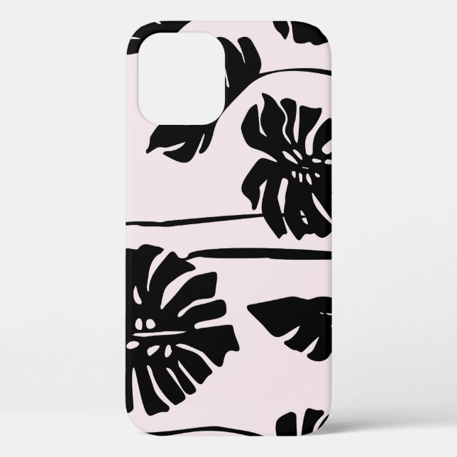 Abstract Tropical Monstera Palm Art Case-Mate iPhone Case (Back)