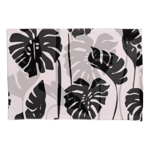 Abstract Tropical Monstera Palm Art Pillowcase