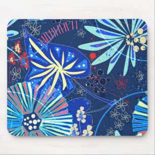 Abstract  tropical mouse pad