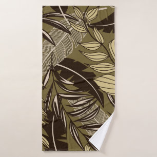 Abstract tropical seamless pattern with colourful  bath towel