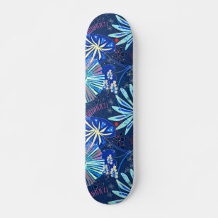 Abstract  tropical skateboard