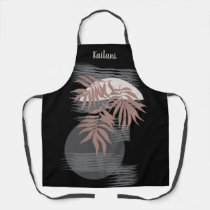 Abstract Tropical Style Personalised Apron 