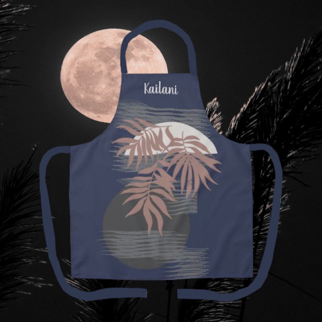 Abstract Tropical Style Personalised Apron  (Creator Uploaded)