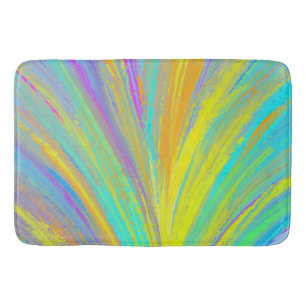 Abstract Tropical Summer Fun Bath Mat