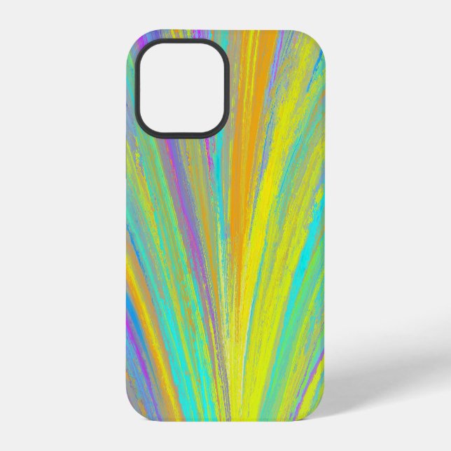 Abstract Tropical Summer Fun iPhone Case (Back)