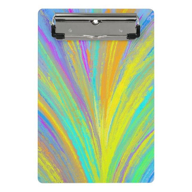 Abstract Tropical Summer Fun Mini Clipboard (Front)