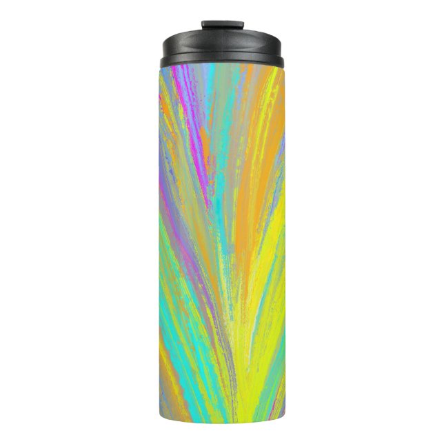 Abstract Tropical Summer Fun Thermal Tumbler (Front)