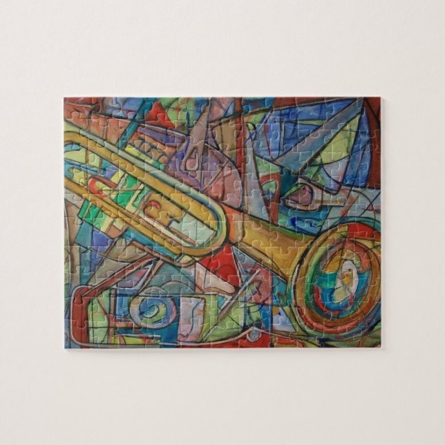 Abstract Trumpet Puzzle by ValAries (Horizontal)