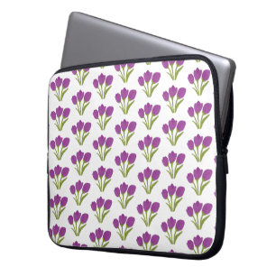 Abstract Tulip Floral  Laptop Sleeve