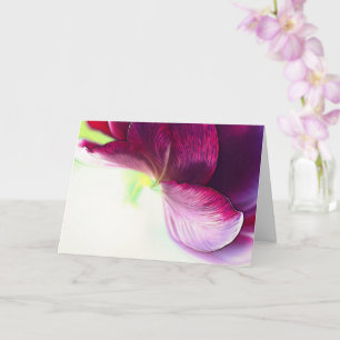 Abstract Tulip Petals Art Note Card