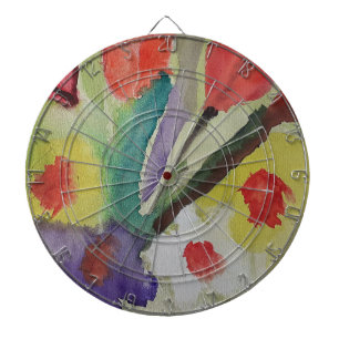Abstract Tulips & Spring Flowers  Dartboard