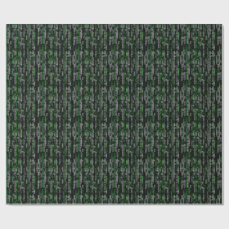 Abstract Tunnel Perspective with Two Figures Wrapping Paper