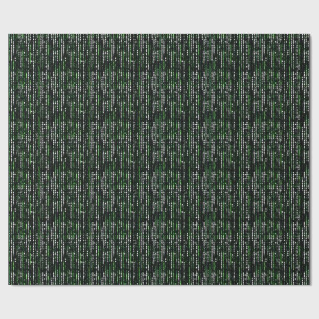 Abstract Tunnel Perspective with Two Figures Wrapping Paper (Flat)