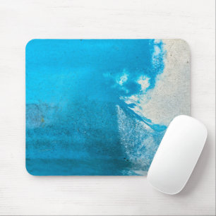 Abstract Turquoise Pattern Mouse Pad