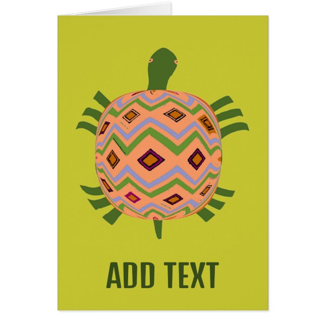 Abstract Turtle, add text, (Front)