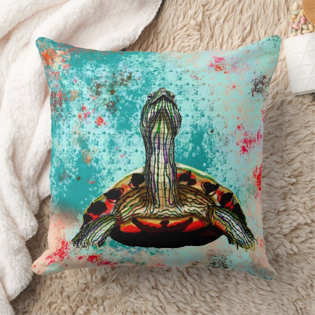 Abstract Turtle Artwork Cushion (Blanket)