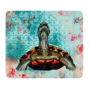 Abstract Turtle Artwork Cutting Board