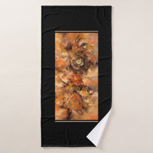 Abstract Turtles Bath Towel Set