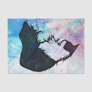 Abstract Tuxedo Cat Tissue Paper