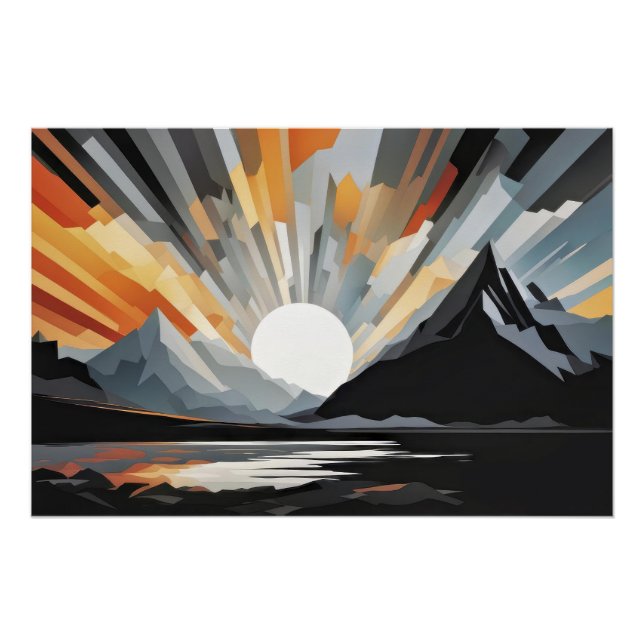 Abstract Twilight Poster (Front)