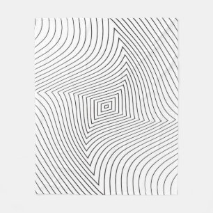 Abstract twisted background. Lines of variable thi Fleece Blanket