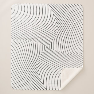 Abstract twisted background. Lines of variable thi Sherpa Blanket