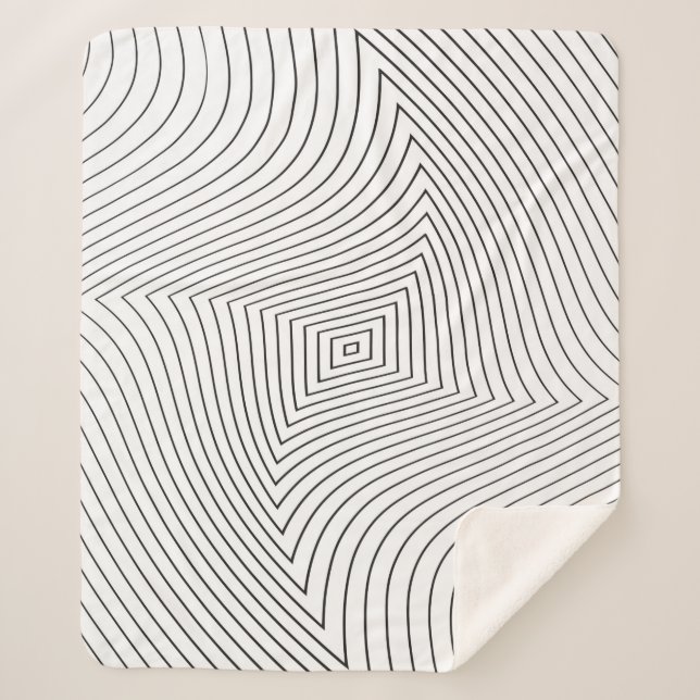 Abstract twisted background. Lines of variable thi Sherpa Blanket (Front)