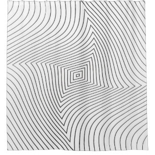Abstract twisted background. Lines of variable thi Shower Curtain