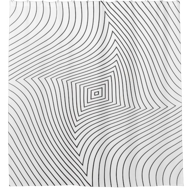 Abstract twisted background. Lines of variable thi Shower Curtain (Front)